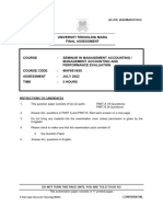 Faculty - Accountancy - 2022 - Session 2 - Degree - Maf651