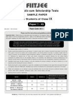 DST 2425 Sample Paper Class Ix p1 I.Q.