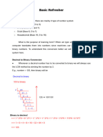 Basic Refresher, 1D Array