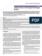 Development of The Malay Version of The English Hiv Stigma Questionnaire A Review