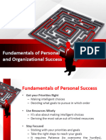 01 Fundamentals of Personal & Organizational Success