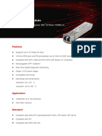 SFP Module 10G - SFP S1013L 10 - SM 1310nm 10KM - Datasheet - A2.0 SFP 10G LR