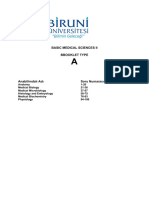 BOOKLET A - ANSWER KEY-Basic Medical Sciences