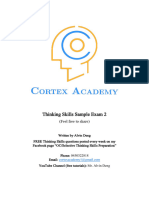 Thinking Skills Sample Exam 2