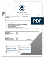 Mathematics Activies Grade 8