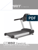 Spiritfitness Baltic Treadmills CT850 Owners Manual