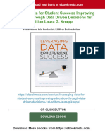 Instant Download Leveraging Data For Student Success Improving Education Through Data Driven Decisions 1st Edition Laura G. Knapp PDF All Chapter