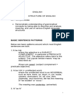 Structures of English