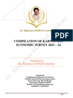 Karnataka Economic Survey English-Compilation For KAS