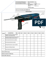 3.28. Checklist For Drilling Machine