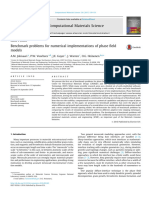 Benchmark Problems For Numerical Implementations of Phase Field Models