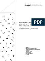 b2b Marketing Planning For Tour Operators - PDF Room