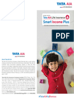 Tata AIA LIfe Insurance Smart Income Plus v5 Product Brochure