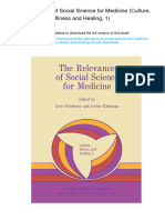 The Relevance of Social Science For Medicine (Culture, Illness and Healing, 1) - ISBN 9027711852, 978-9027711854