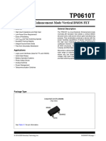 TP0610T P Channel Enhancement Mode Vertical DMOS FET Data Sheet 20005701B