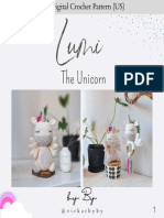 Lumi The Unicorn Crochet PDF Amigurumi Pattern