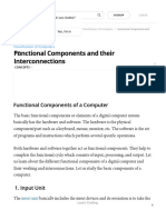 Functional Components and Their Interconnections - Explanation