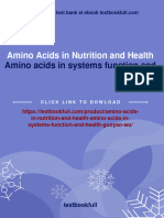 Full Amino Acids in Nutrition and Health Amino Acids in Systems Function and Health Guoyao Wu Ebook All Chapters