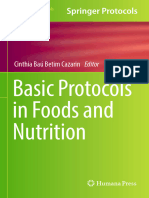 Basic Protocols in Foods and Nutrition: Cinthia Baú Betim Cazarin Editor