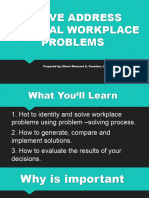 Lesson 3 Solve Address General Workplace Problems