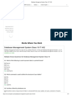 Database Management System Class 10 IT 402