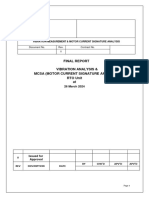 Report Vibration and MCSA RTO Unit