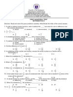 1st Q Exam-Math