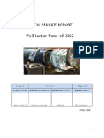 ROLL SERVICE REPORT PM3 Suction Press 3362