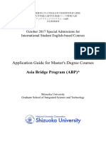 Application Guide 2017 (ABP) Shizuoka University