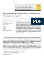 Analysis of Viscoelastic Fluid Flow With Temperature Dep 2010 Applied Mathem