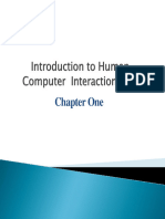 Chapter 1 Introduction To HCI