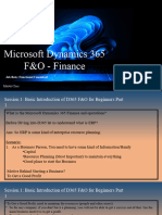 MS Dynamics 365 F&O Introduction