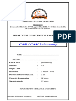 Cad Cam Lab Manual