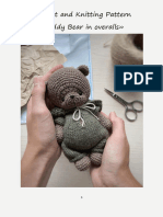 Crochet and Knitting Pattern Bear