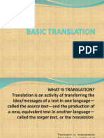 Basic Concept of Translation