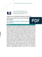 Applications of Artificial Intelligence Models For Computational Flow Dynamics and Droplet Microfluidics