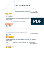 Week 17 - Pre-Task Quiz - Weekly Quiz IV