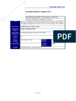 Knowledge Database Support Tool: Title Description/ Purpose
