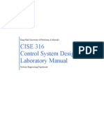 CISE 316 Control Systems Design Lab Manual