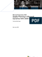 Supply Planning in Microsoft Dynamics NAV-2009 SP1