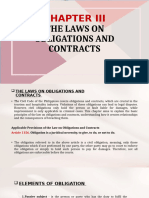 CHAPTER 3: The Laws On Obligations and Contracts