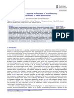 Conflict - Effects of Innovation On Corporate Performance of Manufacturing Companies Which Roles Associated To Social Responsibility