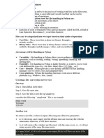 Unit Iii File Handling Functions