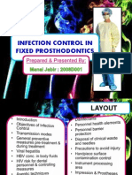 Infection Control in Fixed Prosthodontics: Prepared & Presented by