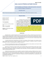 A Descriptive Study To Assess The Knowledge and Attitude On Neonatal Jaundice Among The Mothers in A Selected Village of Puducherry.