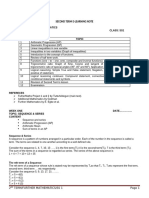 Second Term Ss1 Further Mathematics