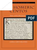 EBook For The Homeric Centos Homer and The Bible Interwoven 1st Edition by Anna Lefteratou