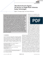 All Solid-State Flexible Electrochromic-Organic Light-Emitting Diode Devices On Single-Plastic Substrate For See-Through Display Technologies