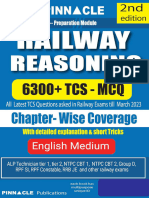 Demo 50 Railway Reasoning 6300 TCS MCQ English Medium 2nd Edition Pinnacle