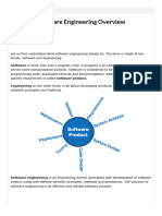 Software Engineering Overview